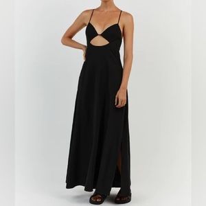 Dissh Sharni Black Midi Dress